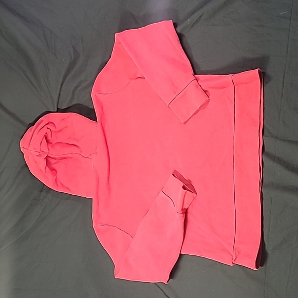 The North Face Sweater Women's Red Purple Hoodie Long Sleeve Pockets Size Large - Picture 10 of 11